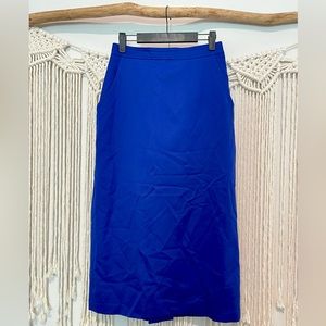 Vintage Bijon Sport 100% Wool Long Pencil Shirt W/ Pockets Sz 6/7 (S)